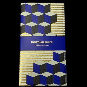 New! Jonathan Adler Blue Gold Versailles Travel‎ Journal Vegan Leather 80 pages